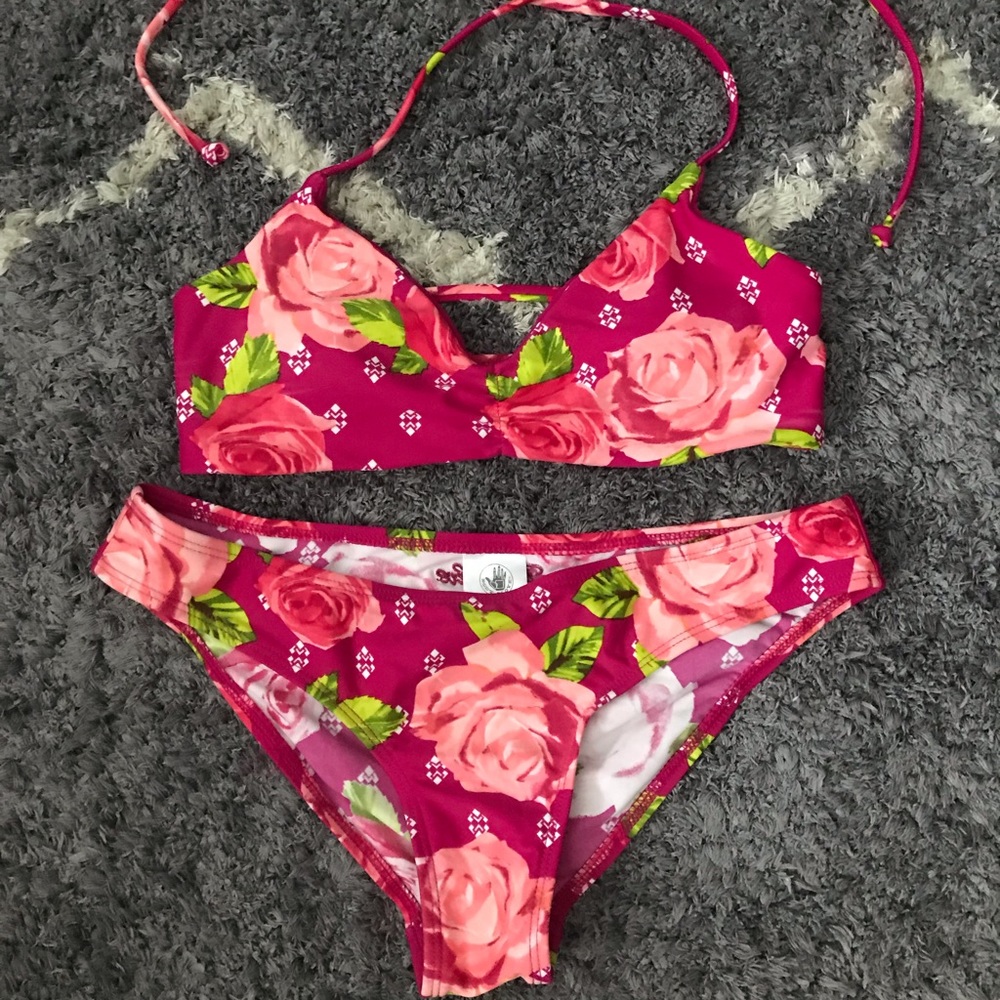 Pink Body Glove bathing suit